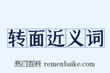 转面近义词是什么意思的图片